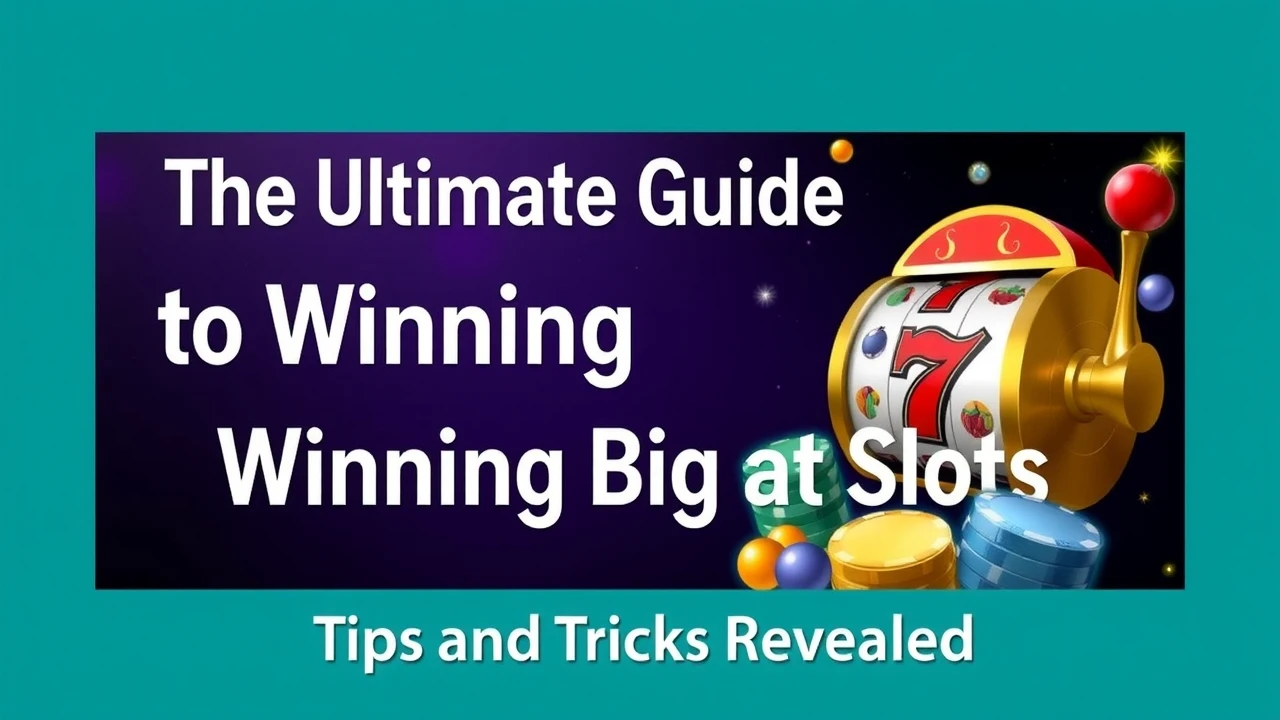 The Ultimate Guide to Winning Big at Slots: Tips and Tricks Revealed